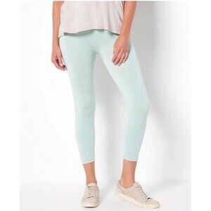 Cuddl Duds sz M Intimates Modal Seamless Cropped Legging Mint Underlayer